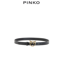 PINKO2022 spring and summer new ladies leather texture width 2cm bird buckle belt 1H20ZVY7SP