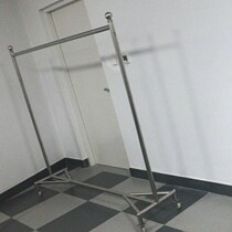 Factory direct 304 stainless steel tube load-bearing fixed clothes hanger clothing display rack to map sample processing