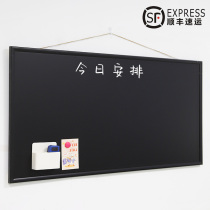 60 * 120 wooden frame blackboard magnetic hanging small blackboard office home blackboard wall chalk writing magnetic green board