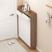 Ultra thin 20CM shoe cabinet doorway shoe rack integrated by wall cabinet locker narrow and small family storage cabinet