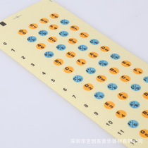 Ukulele scale sound name sticker roll call short score self-study music theory tutorial fingerboard sticker