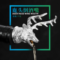 Yege deer head wine mouth bar creative wine pouring wine wine cork bottle stopper stainless steel wine lender