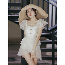 Lorica swimsuit female summer new 2021 fashion cute conservative hot spring ins Wind ladies hot spring swimsuit