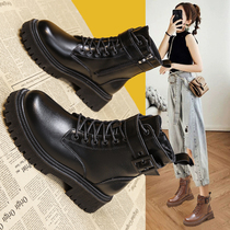 Martin boots 2021 new female tide ins cool little man thick bottom British handsome locomotive short boots spring and autumn single boots