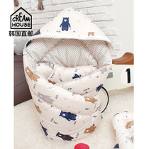 (CreamHouse) Korean cartoon bear Newborn Baby Baby Baby four seasons warm cotton Hustle