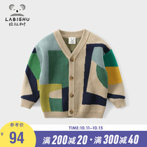 Baby sweater cardigan 2021 Rabbi tree childrens clothing Spring and Autumn New Baby knitwear Cotton Boys sweater tide