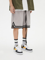 BONELESS SUEDE shorts basketball thin five-point stripe loose pants mens street casual pants
