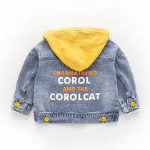 Baby denim coat boy boy foreign baby child jacket coat baby denim clothes Autumn Tide