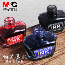Chenguang stationery carbon ink supplement liquid pen water black black blue teacher red ink pen vial student use 60ml adult exam