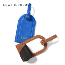 Leatherology Leather luggage tag Custom creative arc top Boarding pass Suitcase listing Suitcase tag