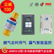 Jiaan gas timing valve natural gas gas alarm with solenoid valve wireless alarm gas timer