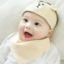  Baby hat 0-3-6-12 months hair guard door cap spring and autumn thin valve forehead headscarf fetal cap newborn spring