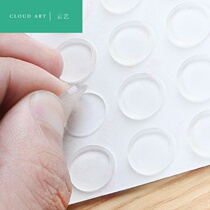 Soft glue kitchen cabinet new adhesive cushion drawer wall sliding door anti-collision cushion silent silicone gasket