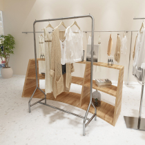 Hanger clothing store special stainless steel hanger womens clothing store display rack childrens clothing store floor-standing display rack shelf
