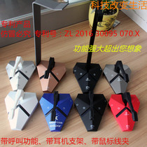 Xibor Internet cafe E-sports coffee hotel Computer desktop switch Pager Headset bracket Mouse cable manager