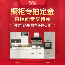 Zhibang home kitchen cabinet custom whole kitchen (exclusive deposit for live broadcast room)
