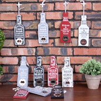 Retro Hotel Fast Food Restaurant Liquor Store Creative Hanging Wall Decoration Beer Cola Decorator Beer Opener