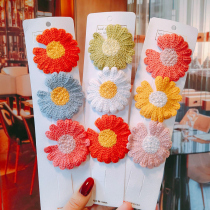 Brief Spring Color Children Hair Clip Cute Flowers Liu Hai Clip Side Clip Girl Hair Accessories Girl Princess Clips Head Accessories