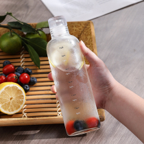 Net red glass cold bubble bottle with scale water cup summer cold water cup cold extraction pot high borosilicate heat-resistant portable tea cup