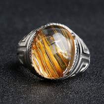 Three-edge evidence treasure gold hair ring titanium ring adjustable mens jewelry womens fashion crystal gift