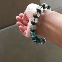 Ugly Beauty 100811 No Cost Overvalued Brazil Green Ghost Poly Basin Bracelet 1382