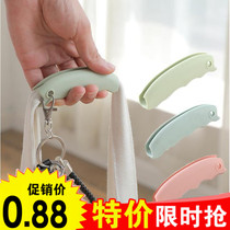 Convenient silicone picker comfortable carrying plastic bag handle to buy vegetables portable convenient bag schoolbag anti-strangulation and labor saving