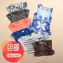 Foreign trade Original single outlet Australian womens skirt hem lace sleeveless round collar vest womens autumn clothing blouses to the bottom