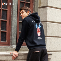 (Stand cool IP joint section) Mr Bu long sleeve sweatshirt male winter sleeve headliner KE01063