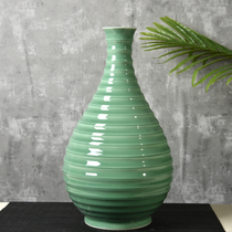Dragon Quanqing Porcelain String Bottle Large Number ceramic countertop vase Desktop Chinese office Living room Home Book room Swaying Pieces