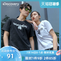 Discovery outdoor spring and summer new mens short-sleeved T-shirt Womens fashion brand cotton wild loose top