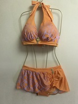 Ives Long Triangle Sexy Bikini Split Pants Skirt Swimsuit Woman 11010083 second half price