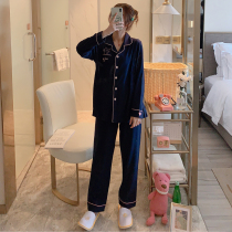 Pregnant womens pajamas spring and autumn cotton maternity discharge lactation clothes postpartum confinement two-piece feeding Home clothing women