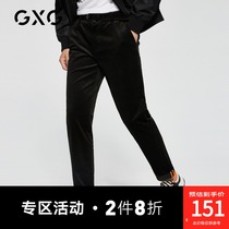 GXG mens spring 2020 new mens fashion trend black trousers# GY102349E