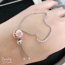 Spot Pandora pandora star bright fashion zircon womens bracelet rose gold magnolia suit