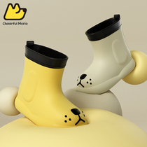 cartoon puppy childrens rain boots for boys and girls summer rain boots toddler baby lightweight non-slip water boots water shoes for young children
