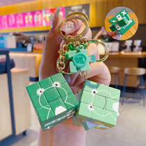 Puzzle Small Frog Magic Cube Key Clasp Pendant bag Hanging Accessories Children Gift Key Chain Cute Keyring Decoration