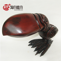 Genguan Merchants Wood Home Pendulum Pieces Practical Covered Containing Box Handcrafted Debris Box Wood Tabletop Decorations