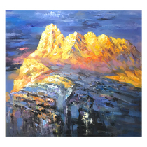 Su Zhangfeng Jinshan cloth surface oil painting size 80 * 80cm