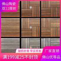 American antique wood grain tiles 600x600 balcony floor tiles garden tile bedroom yard non-slip floor imitation solid wood