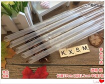 Transparent coarse straw length 19cm calibre 11mm disposable plastic coconut fruit pearl milk tea independent packaging 