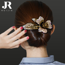 Hairclip head South Korea rhinestone elegant adult female mom spring ding jia issuing pan head hairclip sub-jewelry