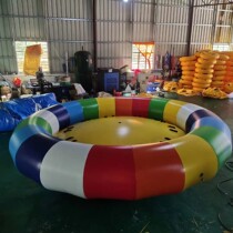 Inflatable water banana boat flying fish spinning top drag coil sea motorcycle speedboat towing sofa disco boat