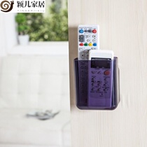 Yinger home hanging box non-perforated garbage bag European remote control mobile phone storage box storage rack mobile phone box small box