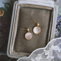 s925 pure silver needle cat eye stone Ball Earrings 2021 New wave retro Temperament Superior earbuds Ears Clip