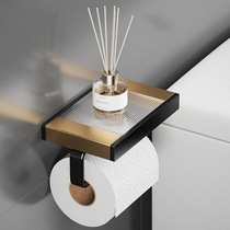 Toilet Paper Towel Rack Roll Paper Rack Bathroom Free From Punching Cell Phone Shelve Toilet Wall-mounted Toilet Paper Rack