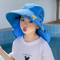 Children's sunscreen hat baby hat spring and autumn thin baby fisherman hat UV sun hat boy sun hat