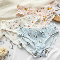 Panties girl ice wire cute Japanese silk girl student high school students cartoon sweet triangles summer thin