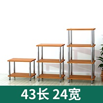 Printer Shelving Ground Multilayer Nip Rack Table Top Shelf Storage Rack Shelves Small Narrow Small Wooden Racks