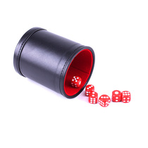  High-end leather color cup screening cup Dice cup throwing cup dice stopper Bar KTV entertainment club night supplies set