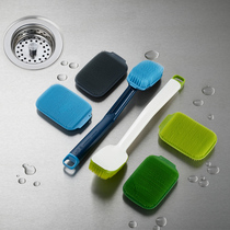UK Joseph Joseph Silicone Clear Wash Cutlery Tableware Brush Cleaning Brush Clean Cloth Bathroom WHITEWASH